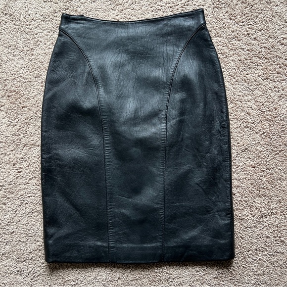 Casual Corner Dresses & Skirts - Casual Corner Leather Skirt